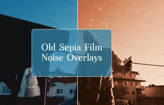 Old Sepia Film Noise Overlays