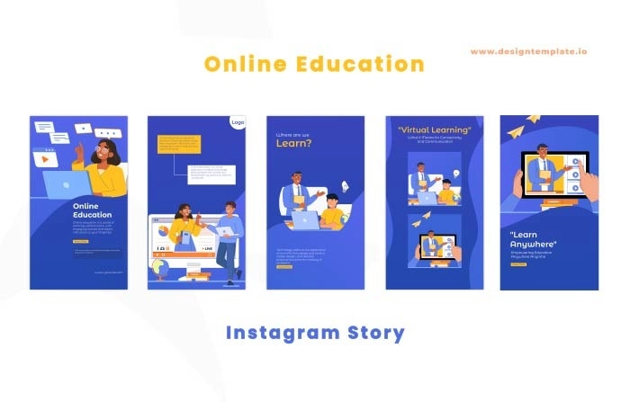 Online Education After Effects Instagram Story Template