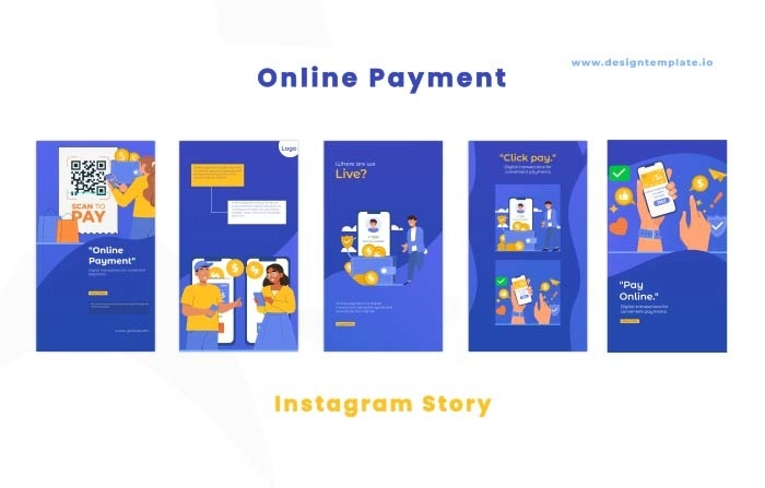 Online Payment After Effects Instagram Story Template