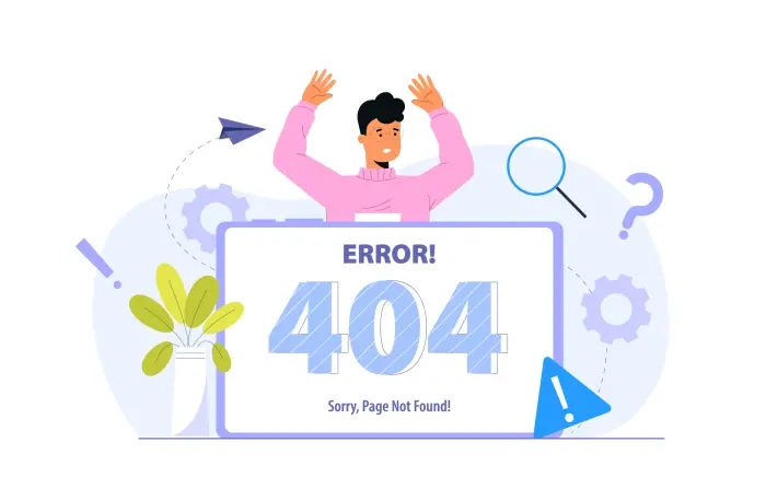 Page Not Found 404 Error Concept Illustration