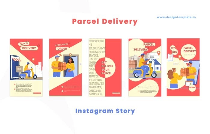 Parcel Delivery After Effects Instagram Story