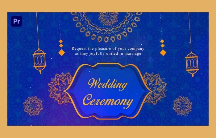 Personalized Premiere Pro Muslim Wedding Invitation Slideshow Template