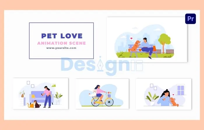 Pet Lover Character Animation Scene Template