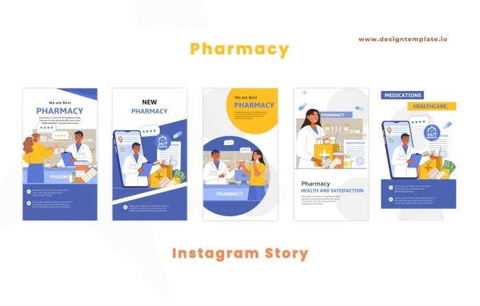Pharmacy Character Animation After Effects Instagram Story