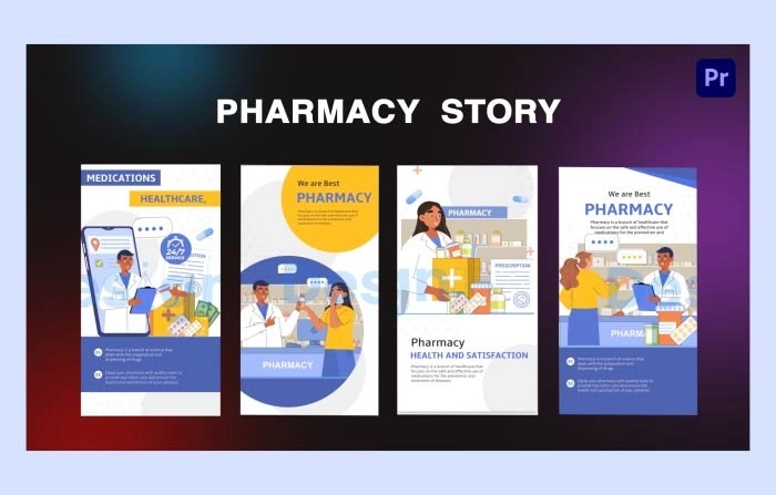 Pharmacy Instagram Story Premiere Pro Template