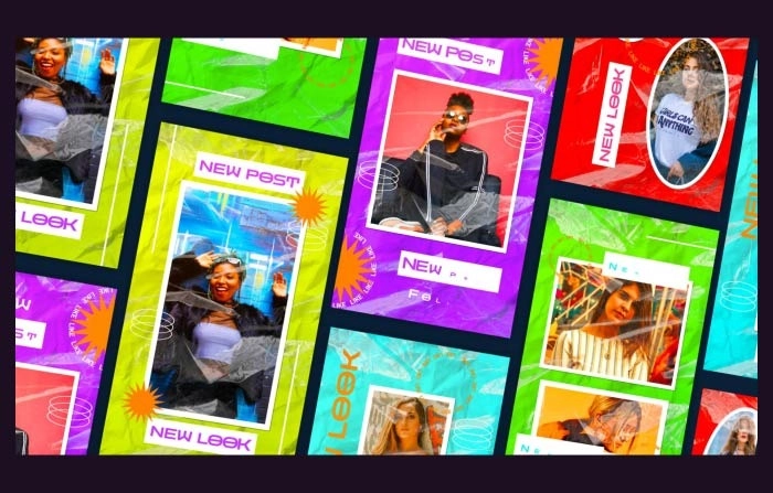 Plastic Instagram Story Frames After Effects Template