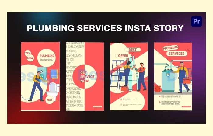 Plumbing Services Instagram Story Premiere Pro Template
