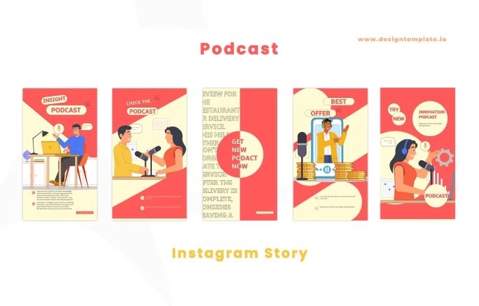 Podcast After Effects Instagram Story Template