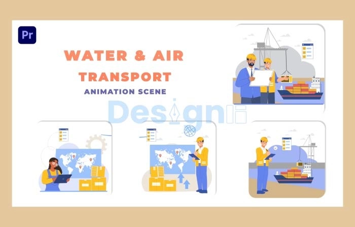 Premiere Pro Water and Air Transport Animation