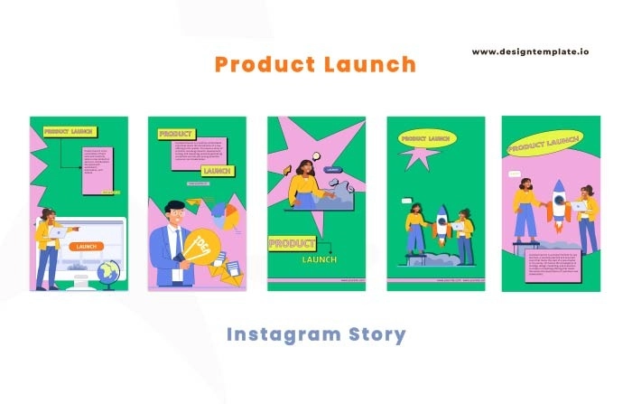 Product Launch After Effects Instagram Story Template