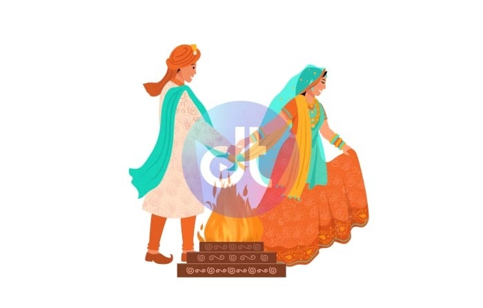 Rajasthani Wedding Cartoon Animation Scene