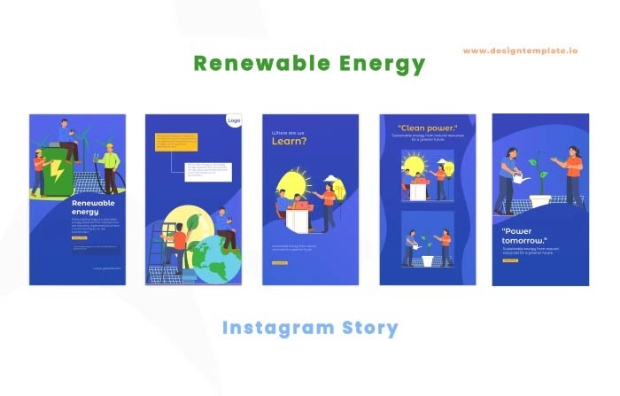 Renewable Energy After Effects Instagram Story Template