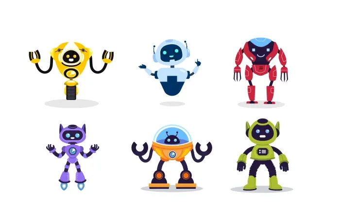 Robots Character Collection Illustration image