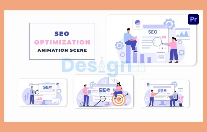 SEO Optimization Animation Scene