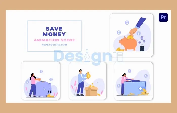 Save Money Animation Scene