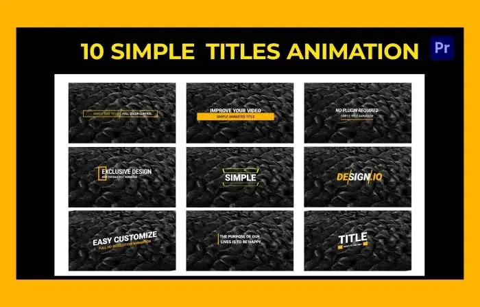 Simple Animated Titles Pack