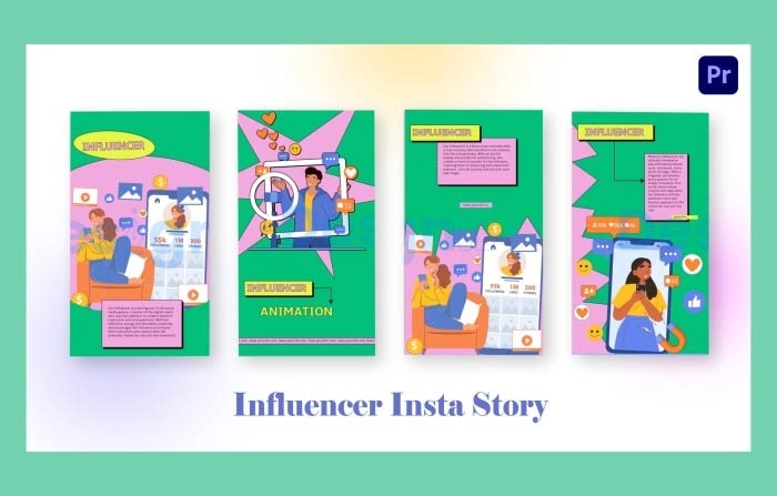 Social Media Influencer Instagram Story Premiere Pro Template
