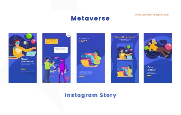 Space Metaverse After Effects Instagram Story