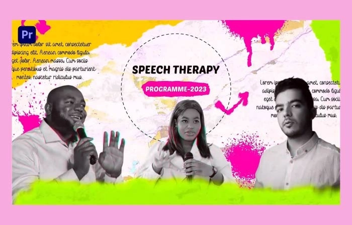 Speech Therapy Slideshow Premiere Pro Template