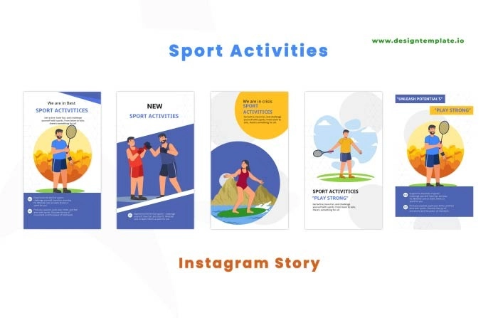 Sports Activities After Effects Instagram Story Template