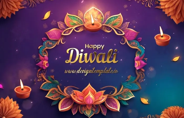 Stunning 3D Happy Diwali Greeting Card Slideshow