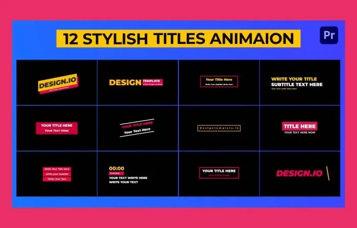 New Stylish Titles Animation