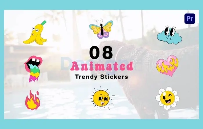 Stylish and Funny Sticker Pack Animation