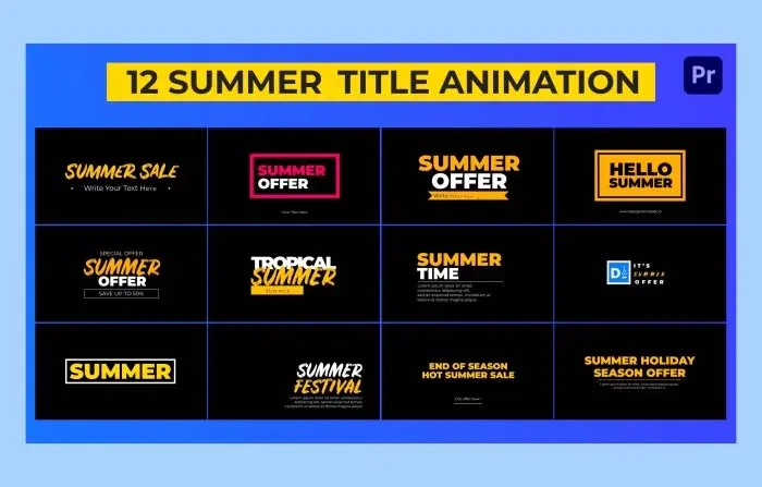 Summer Title Animation