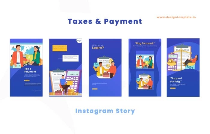 Taxes And Payment After Effects Instagram Story Template