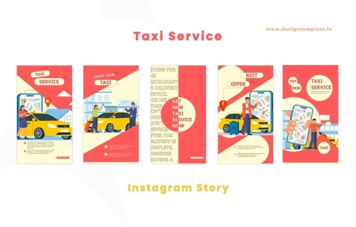 Taxi Service After Effects Instagram Story Template