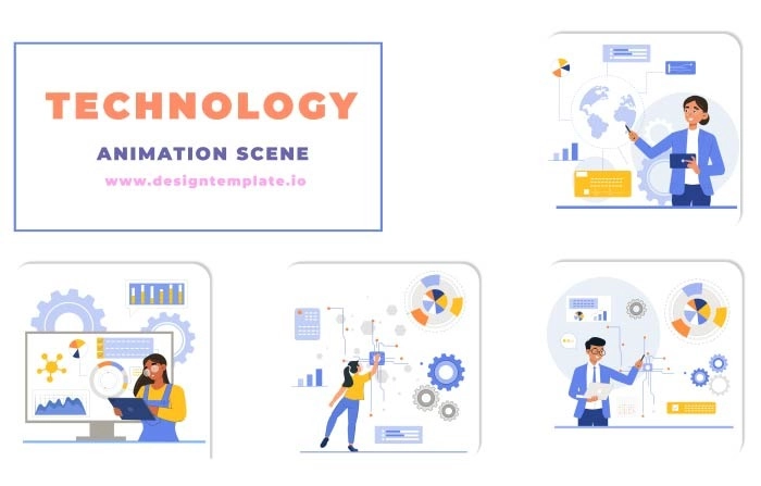 Technology Animation Scene After Effects Template