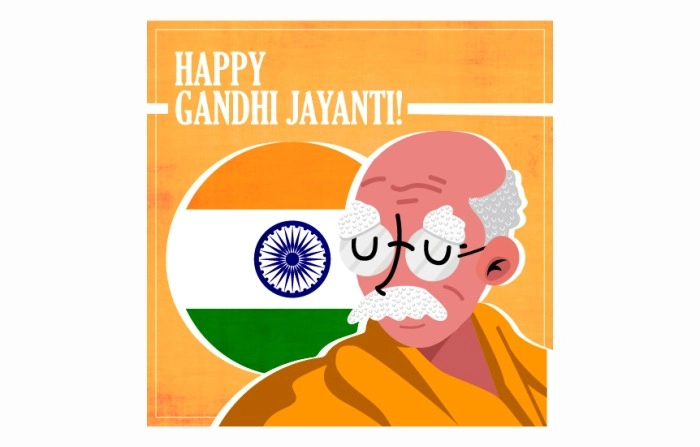 The Best Gandhi Jayanti Illustration To Pay Tribute To The Father Of The Nation image