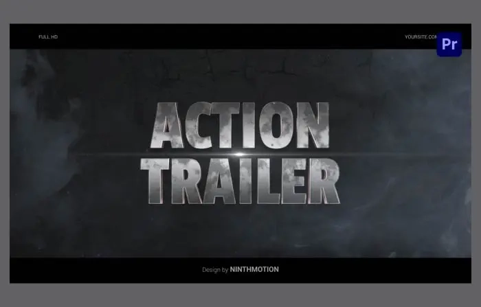 Thunderstorm Action Film Trailer Design