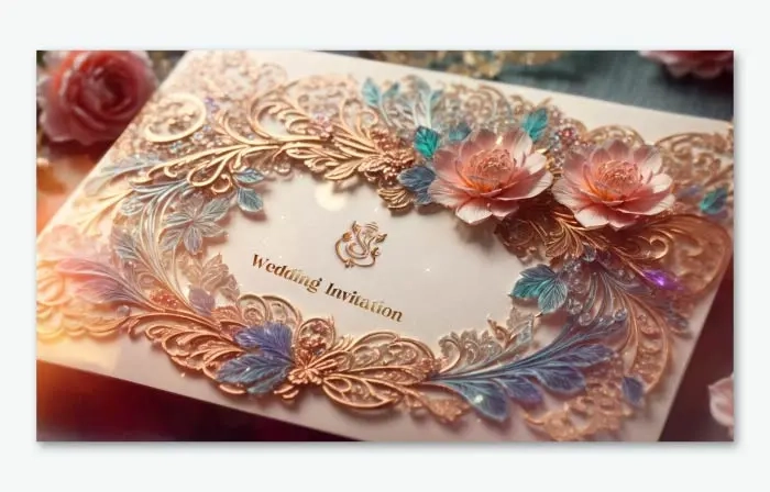 Traditional 3D Indian Design Wedding Invitation Slideshow