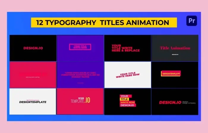 Typography Animation Titles Pack