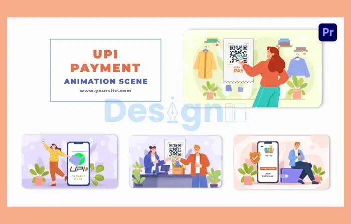 UPI Payment User Character Animation Scene