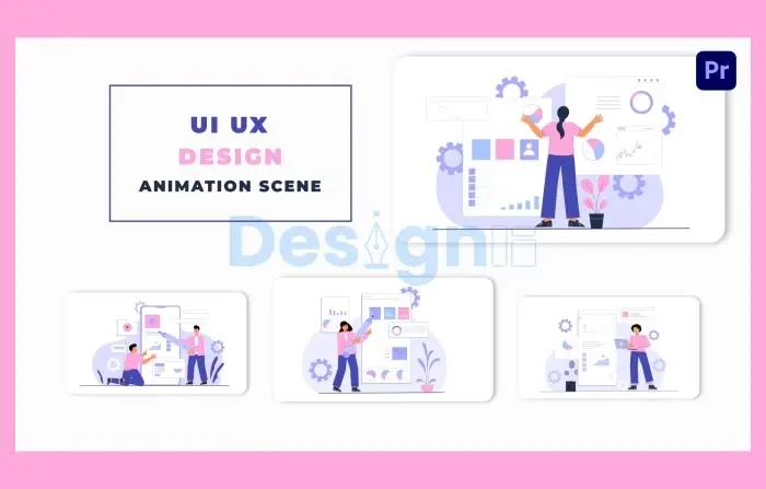 UI Ux Design Animation Scene