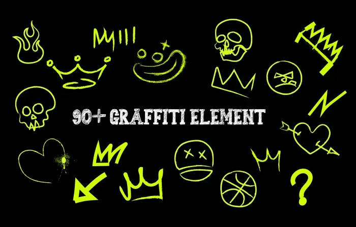 Urban Street Art Graffiti Elements Pack