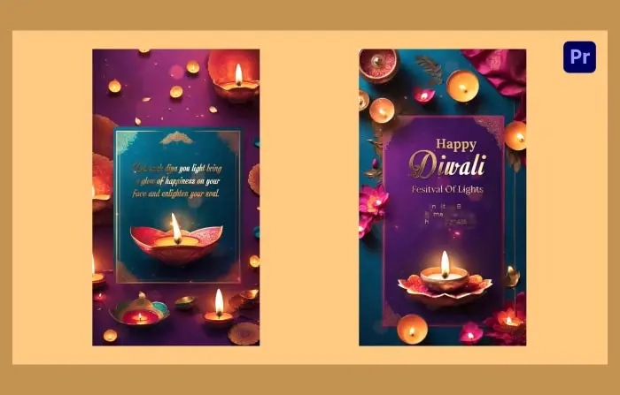 Vibrant 3D Diwali Festival Greetings Instagram Story