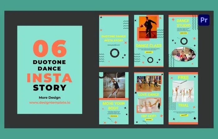 Vibrant Duotone Dance Instagram Story