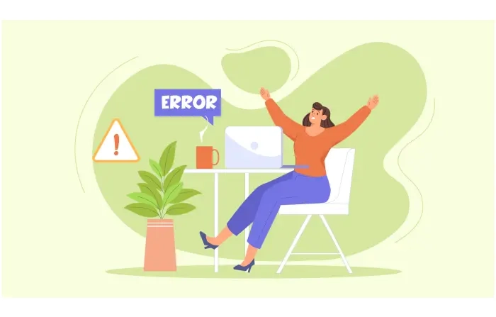 Webpage Redirection Error Concept Design Illustration