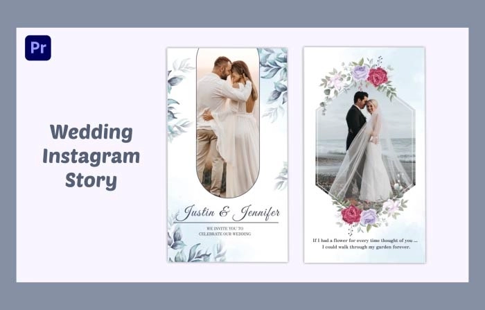 Wedding Ceremony Invitation Instagram Story Premiere Pro Template