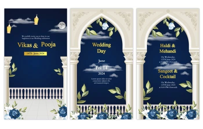 Wedding Day Invitation Card After Effects Instagram Story