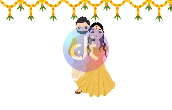 Wedding Haldi Resizable Character Animation Scene
