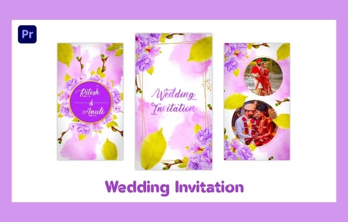 Wedding Invitation Instagram Story Premiere Pro Template