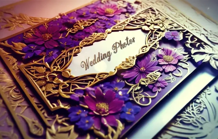 Wedding Photo Album In 3D Style Design Slideshow