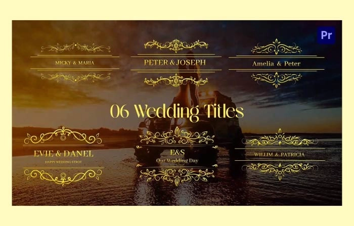 Wedding Titles Premiere Pro Template