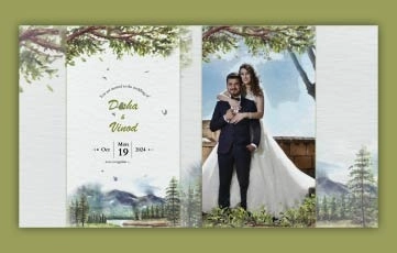 Wedding invitation video after effects Instagram Story