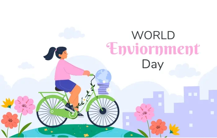World Environment Day 2d Illustration image