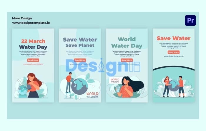 World Water Day Instagram Story Premiere Pro Template
